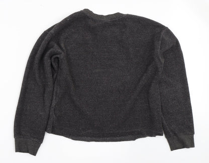 Womens UK Size 6 Topshop Grey Pullover Jumper