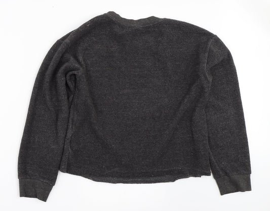 Womens UK Size 6 Topshop Grey Pullover Jumper