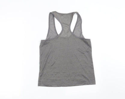 Primark Womens Grey   Basic Tank Size 8  - dotted pattern