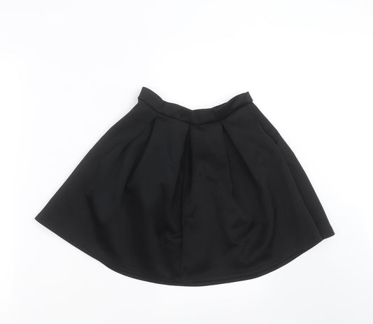 Boohoo Womens Black   A-Line Skirt Size 6