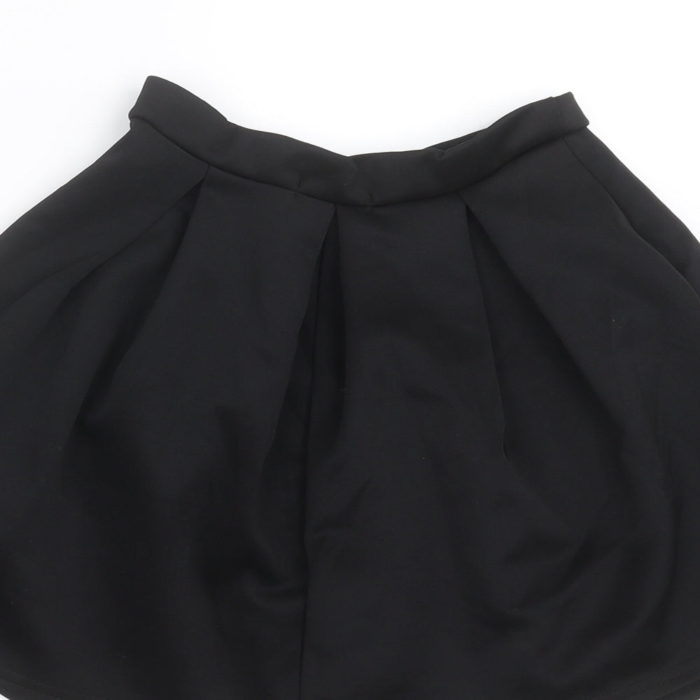 Boohoo Womens Black   A-Line Skirt Size 6