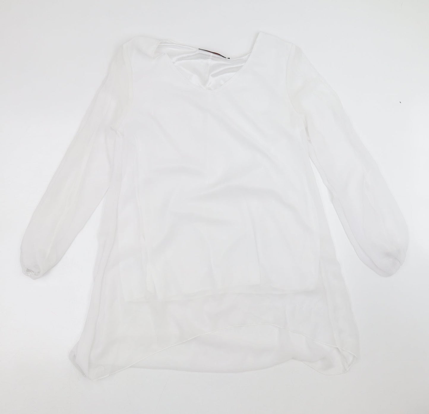 OJT Womens White   Basic Blouse Size XL  - cold Shoulder