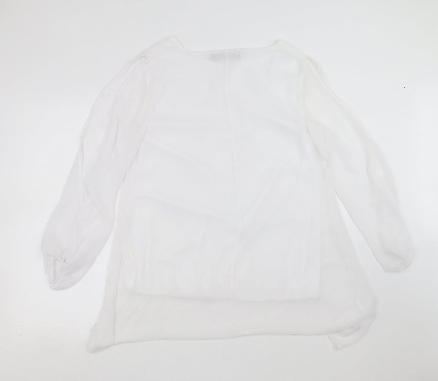 OJT Womens White   Basic Blouse Size XL  - cold Shoulder