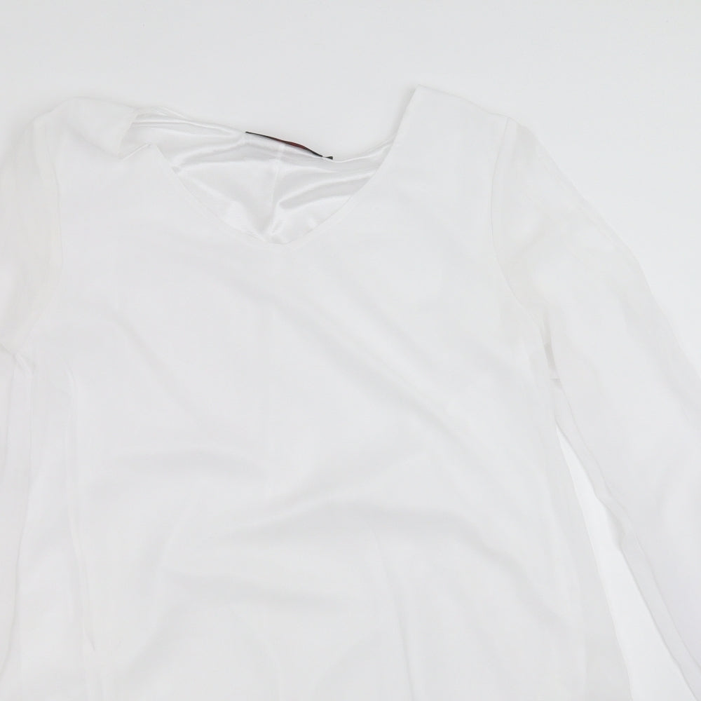 OJT Womens White   Basic Blouse Size XL  - cold Shoulder