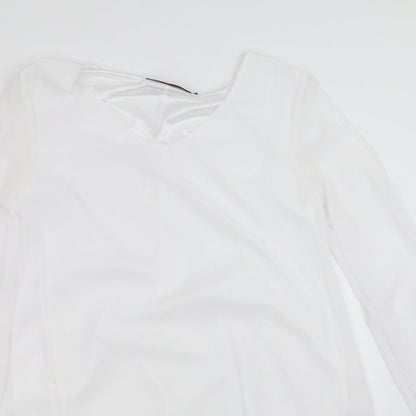 OJT Womens White   Basic Blouse Size XL  - cold Shoulder