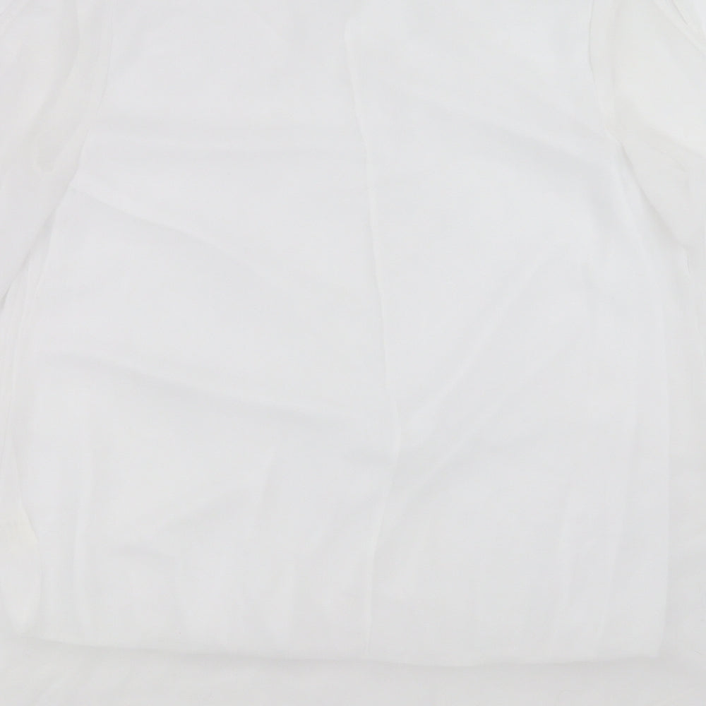 OJT Womens White   Basic Blouse Size XL  - cold Shoulder