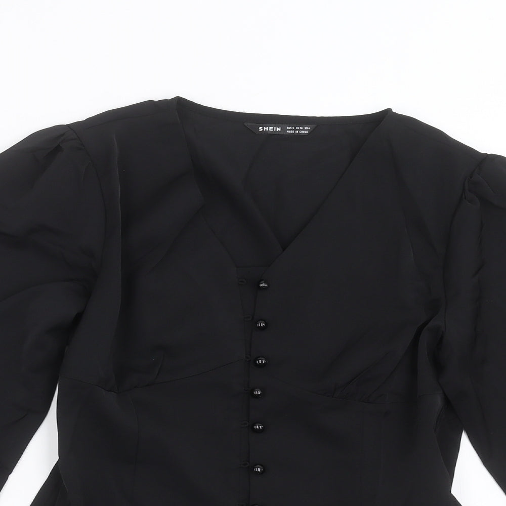 SheIn Womens Black   Basic Blouse Size S