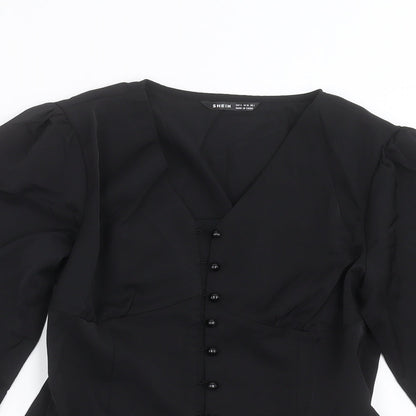 SheIn Womens Black   Basic Blouse Size S