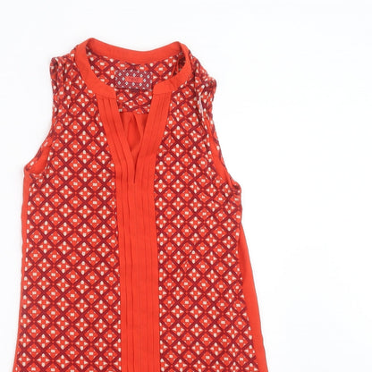 Womens UK Size 6 NEXT Red Basic Blouse