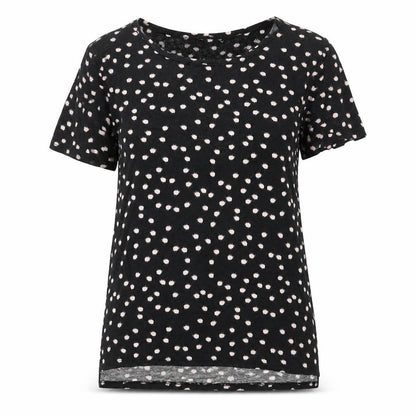 Womens UK Size 10 Debenhams Black Basic T-Shirt
