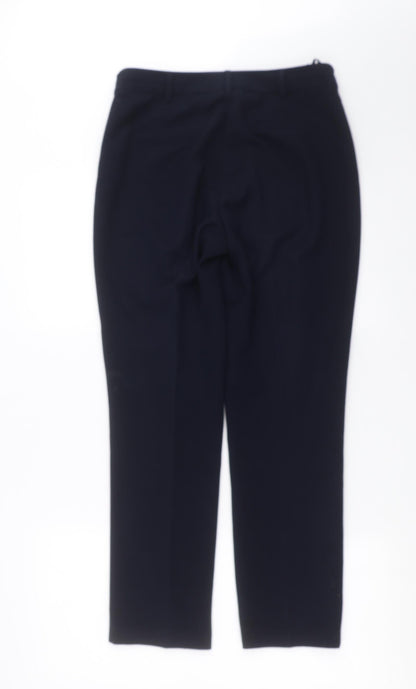 Womens UK Size 10 Debenhams Regular Fit  Blue Trousers