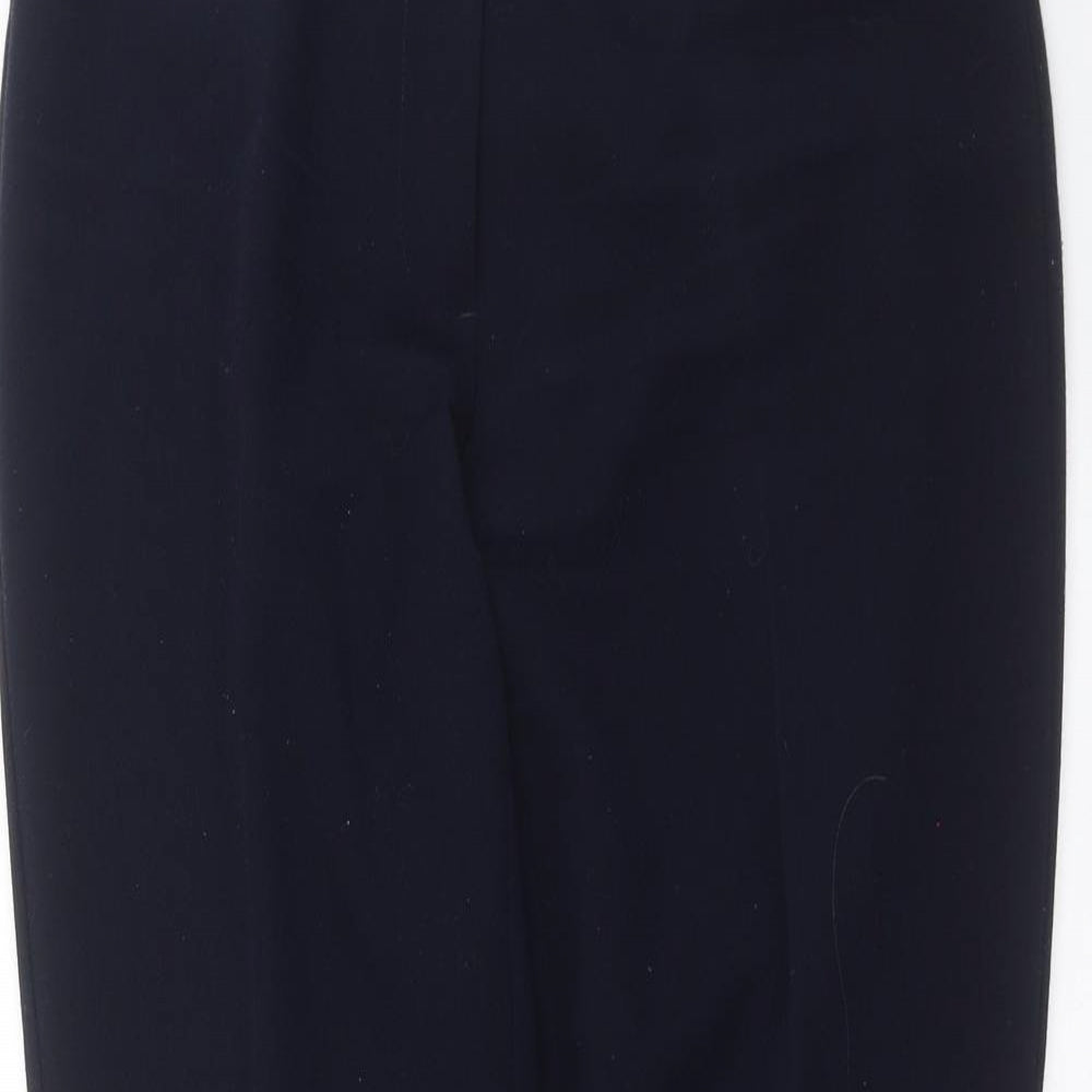 Womens UK Size 10 Debenhams Regular Fit  Blue Trousers