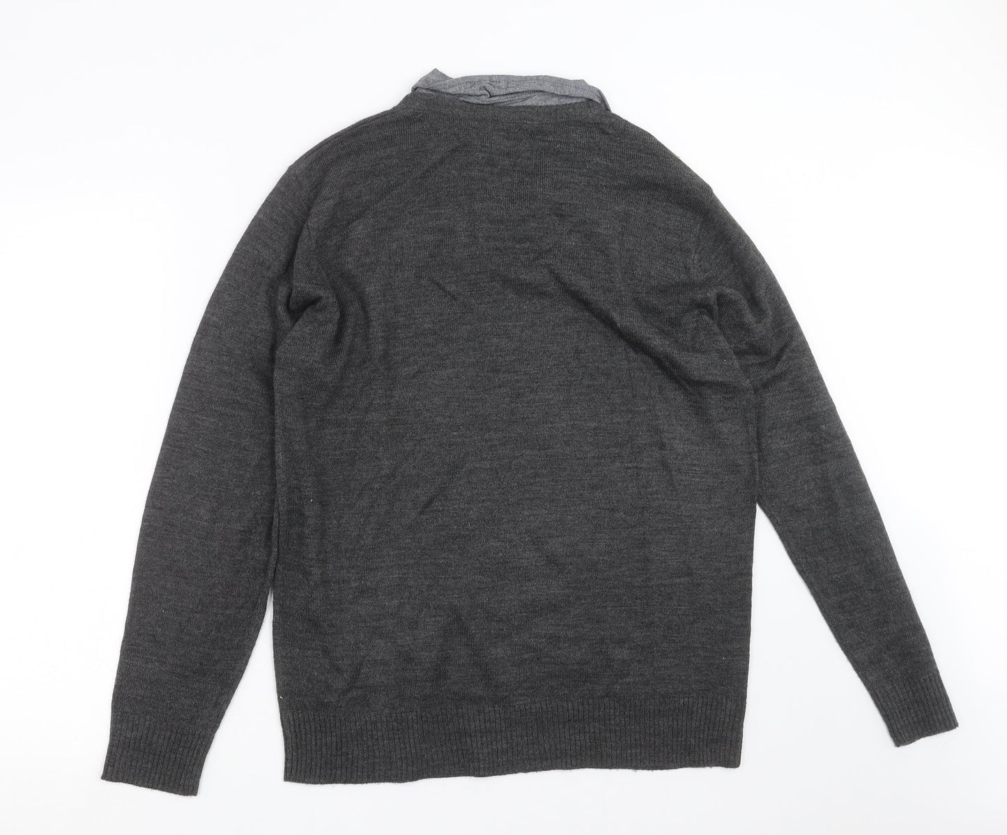 industrialize  Mens Grey  Knit Pullover Jumper Size L