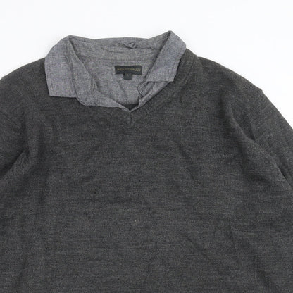 industrialize  Mens Grey  Knit Pullover Jumper Size L