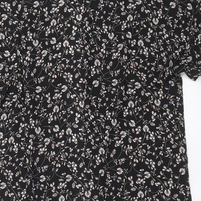 Divided by H&M Womens Black Floral  Cardigan Jumper Size XS