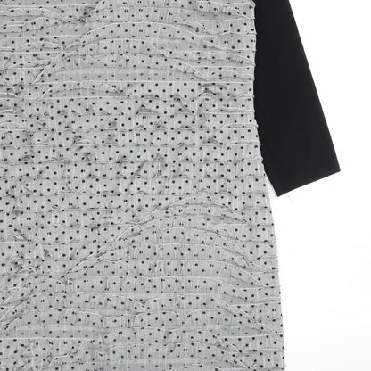 M&Co Womens Grey Polka Dot  Shift  Size 18