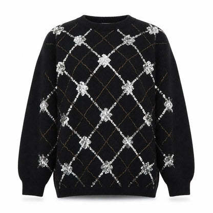 Womens UK Size M Alfred Dunner Black Pullover Jumper
