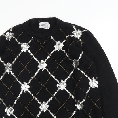 Womens UK Size M Alfred Dunner Black Pullover Jumper