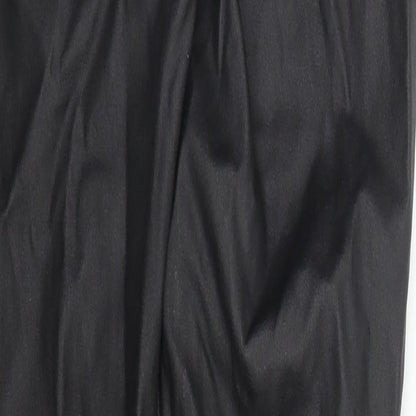 Womens UK Size 26 in Pieces Regular Fit Carrot Black Trousers