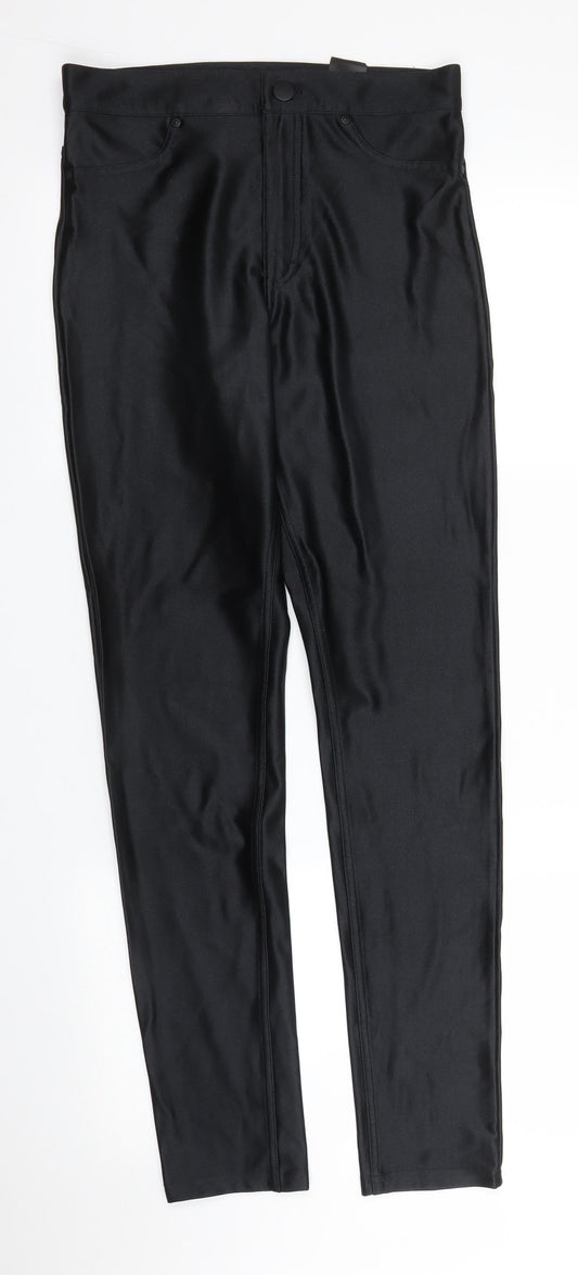 Womens UK Size S H&M Regular Fit Carrot Black Trousers