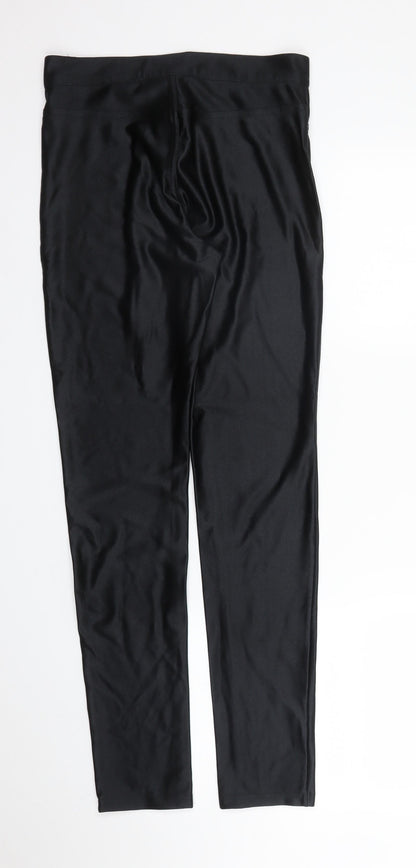 Womens UK Size S H&M Regular Fit Carrot Black Trousers