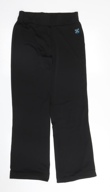 KP Womens Black   Trousers  Size 12 L29 in