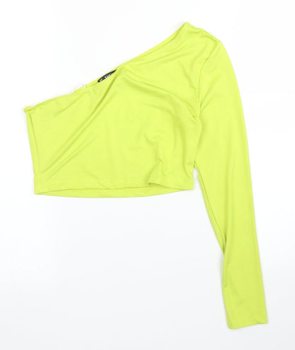 SheIn Womens Green   Cropped Blouse Size M