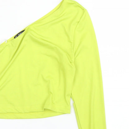 SheIn Womens Green   Cropped Blouse Size M