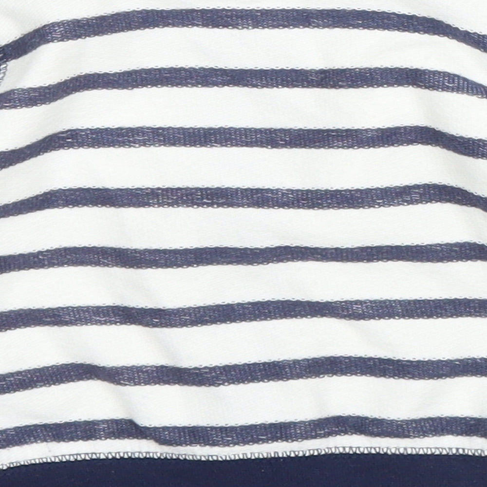 Matalan Baby Blue Striped  Full Zip Jumper Size 0-3 Months