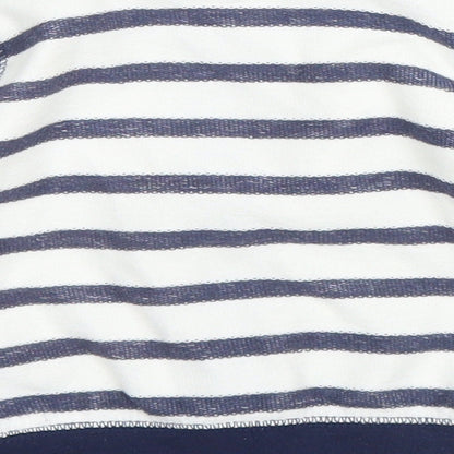 Matalan Baby Blue Striped  Full Zip Jumper Size 0-3 Months