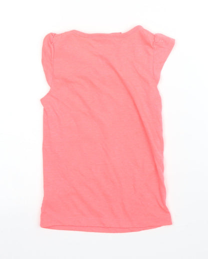 Primark Girls Pink   Basic T-Shirt Size 4 Years