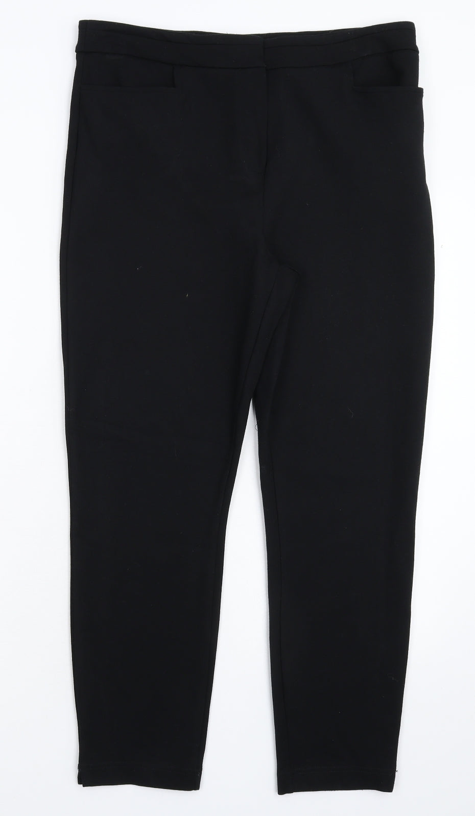 Soon Womens Black   Trousers  Size 8 L25 in