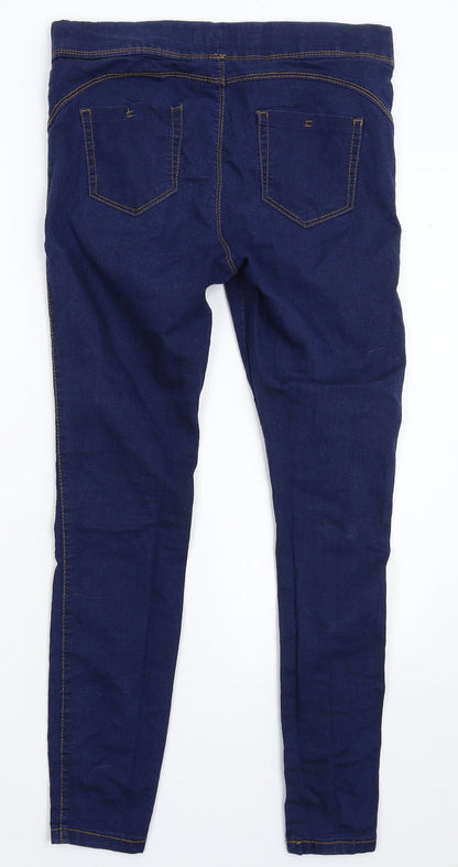 Denim & Co. Womens Blue  Denim Jegging Jeans Size 12 L26 in