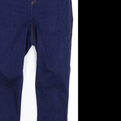 Denim & Co. Womens Blue  Denim Jegging Jeans Size 12 L26 in