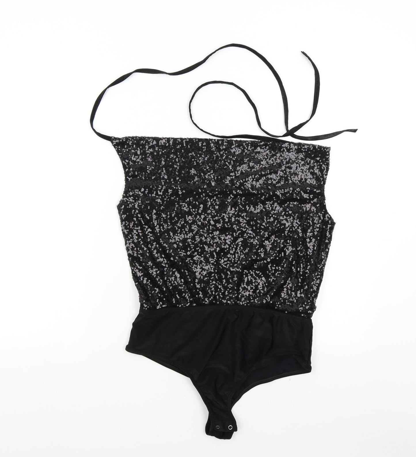 Missguided Womens Black   Bodysuit One-Piece Size 12