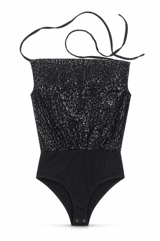Womens UK Size 12 Missguided One-Piece Black Bodysuit