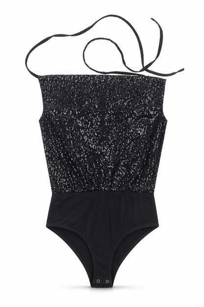 Womens UK Size 12 Missguided One-Piece Black Bodysuit