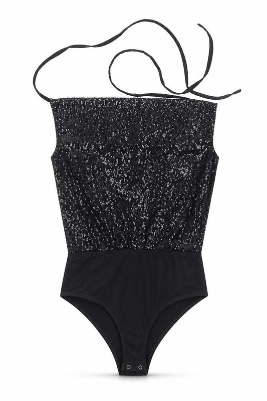 Womens UK Size 12 Missguided One-Piece Black Bodysuit