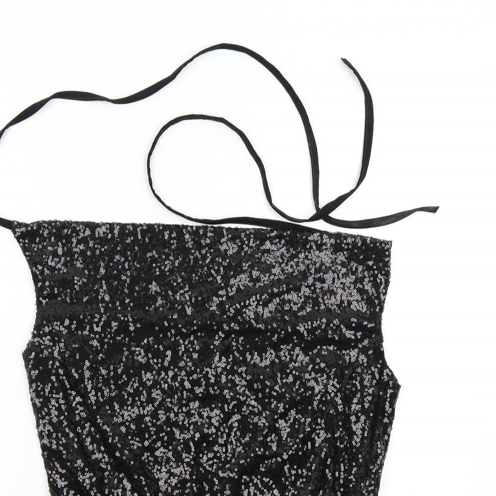 Missguided Womens Black   Bodysuit One-Piece Size 12