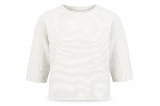 Front view of Isle women’s grey jumper, size UK 10
