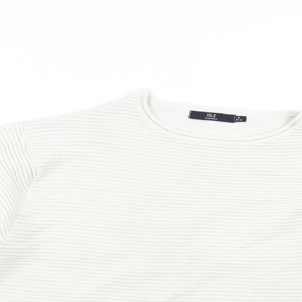 Womens UK Size 10 Isle Grey Pullover Jumper