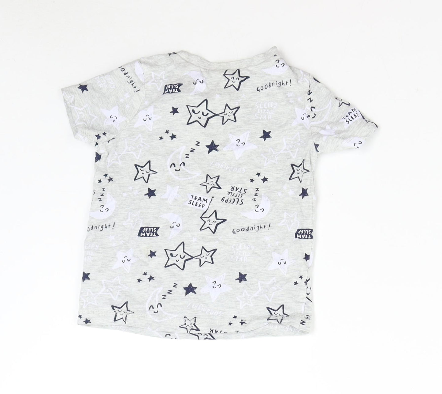 George Boys Grey   Basic T-Shirt Size 2-3 Years  - Stars