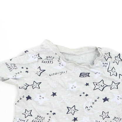 George Boys Grey   Basic T-Shirt Size 2-3 Years  - Stars