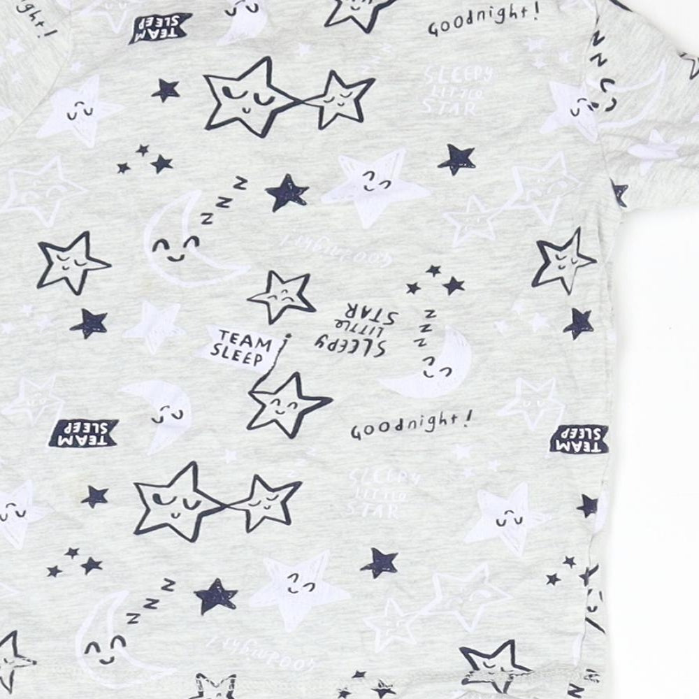 George Boys Grey   Basic T-Shirt Size 2-3 Years  - Stars