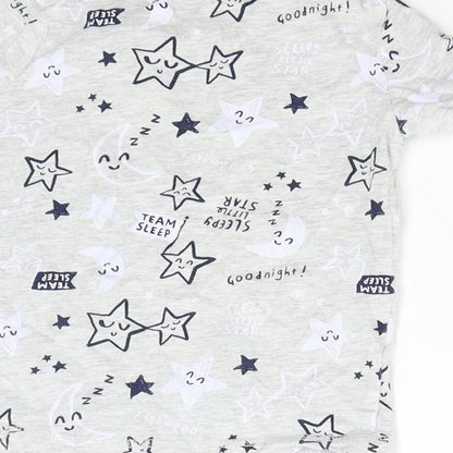 George Boys Grey   Basic T-Shirt Size 2-3 Years  - Stars