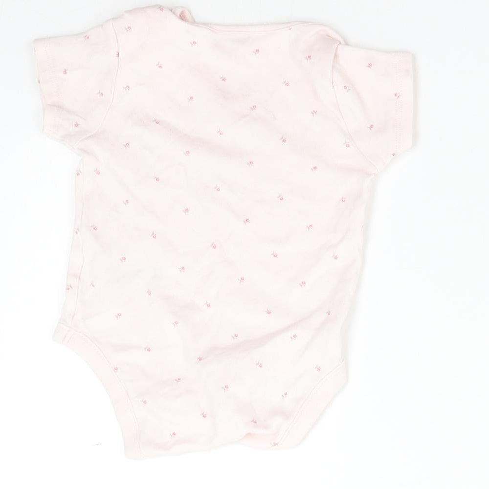 NEXT Baby Pink Floral  Babygrow One-Piece Size 0-3 Months