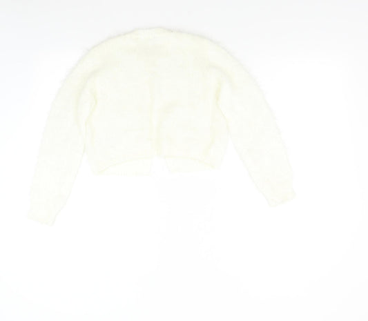 George Boys Ivory  Knit Cardigan Jumper Size 9-10 Years