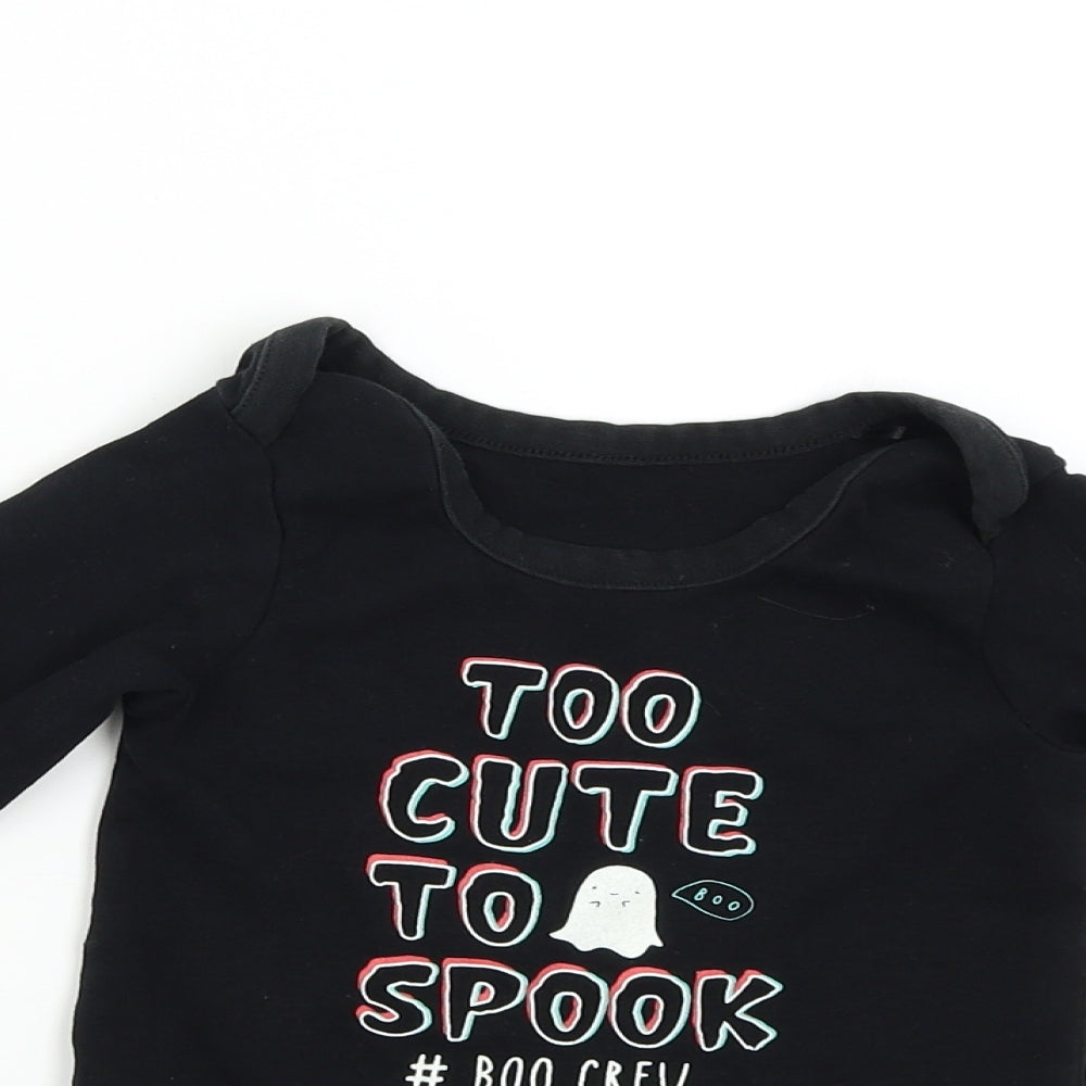 George Baby Black   Basic T-Shirt Size 18-24 Months  - Too Cute