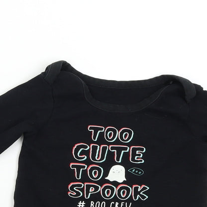 George Baby Black   Basic T-Shirt Size 18-24 Months  - Too Cute