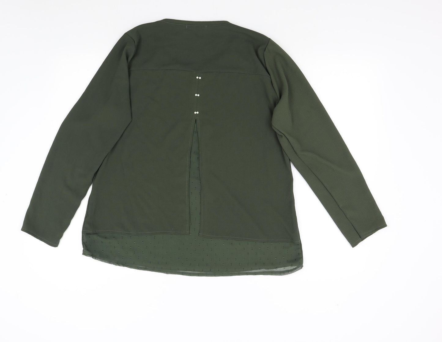 Malhas Womens Green   Basic Blouse Size XL